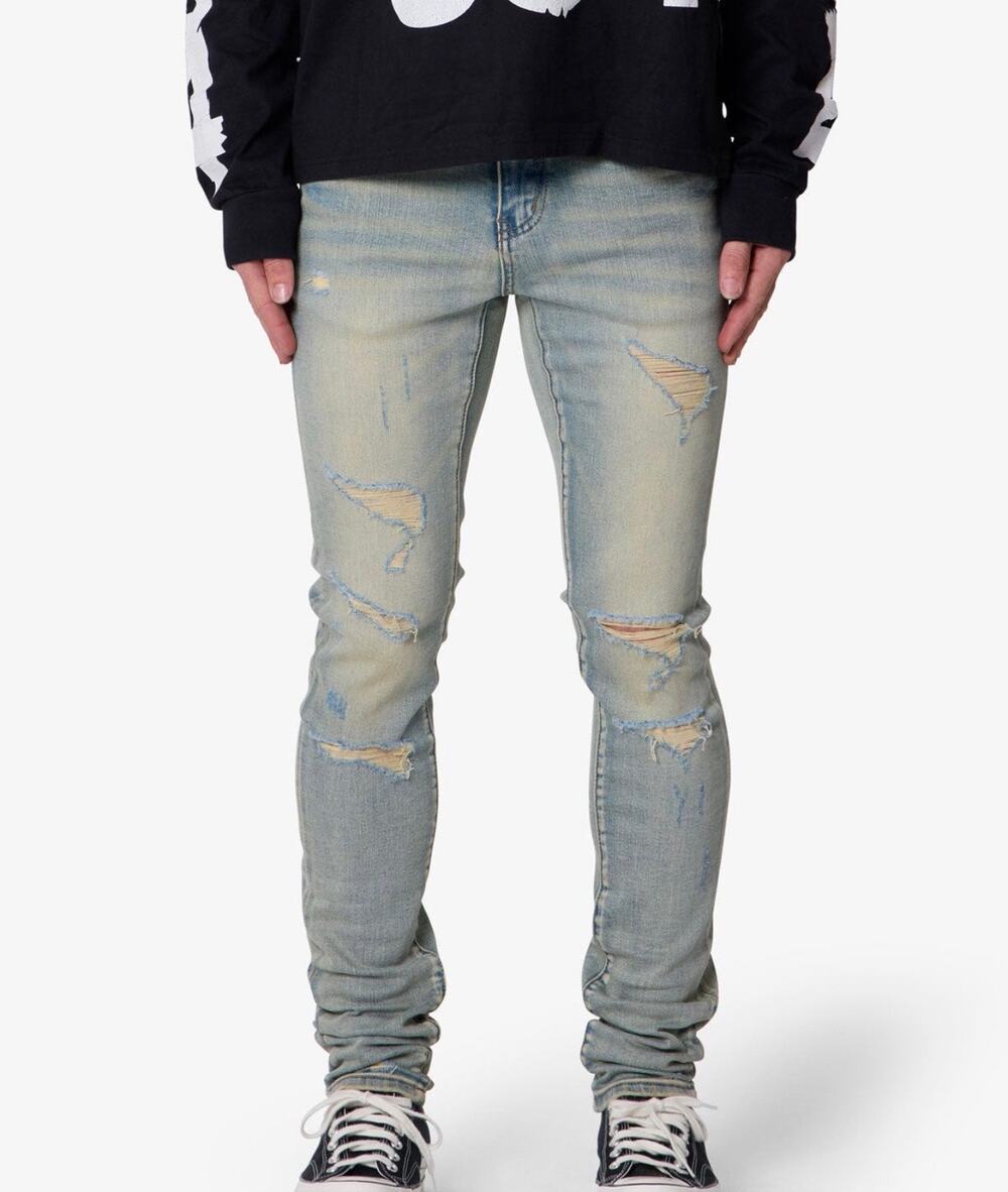 New MNML X565 skinny denim jeans vintage blue